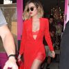 Khloe Kardashian en tenue rouge sexy à Los Angeles le 21 avril 2017