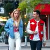 Sophie Turner et sa compagne Joe Jonas sont allés diner dans le quartier de East Village à New York, le 9 mai 2017.
