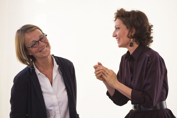Audrey Azoulay et Francoise Nyssen - Passation de pouvoir entres les ministres, au ministère de la Culture à Paris, le 17 mai 2017