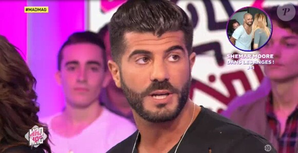 Thomas et Rawell (Les Anges 9) sur le plateau du Mad Mag de NRJ12, le 18 mai 2017.