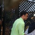  Penelope Cruz, Edgar Ramirez et Ricky Martin sur le tournage de Versace : American Crime Story à Miami, le 17 mai 2017  