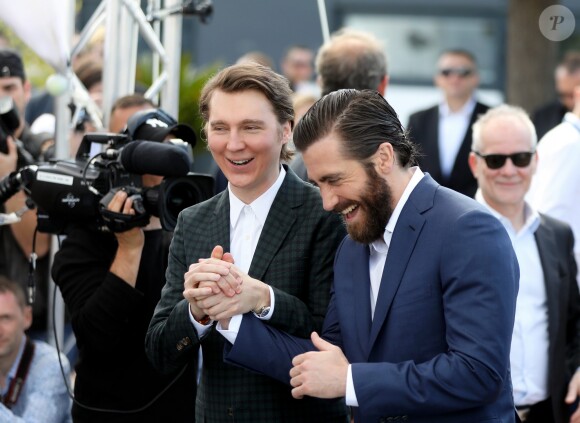 Paul Dano et Jake Gyllenhaal - Photocall du fim "Okja" lors du 70e Festival International du Film de Cannes, France, le 19 mai 2017. © Borde-Jacovides-Moreau/Bestimage