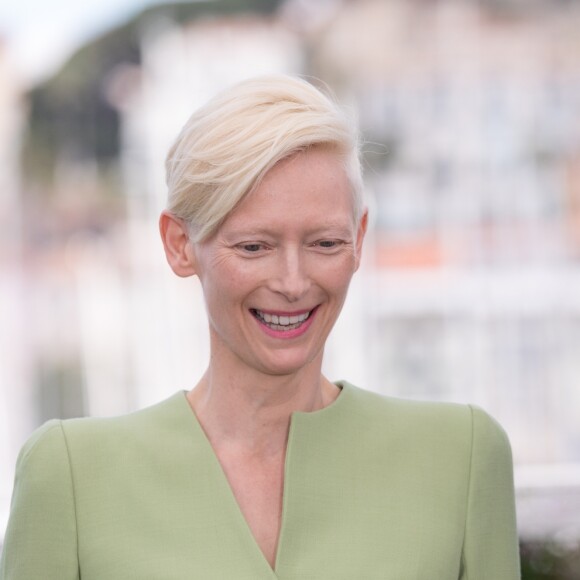 Tilda Swinton et Jake Gyllenhaal - Photocall du fim "Okja" lors du 70ème Festival International du Film de Cannes, France, le 19 mai 2017. © Borde-Jacovides-Moreau/Bestimage