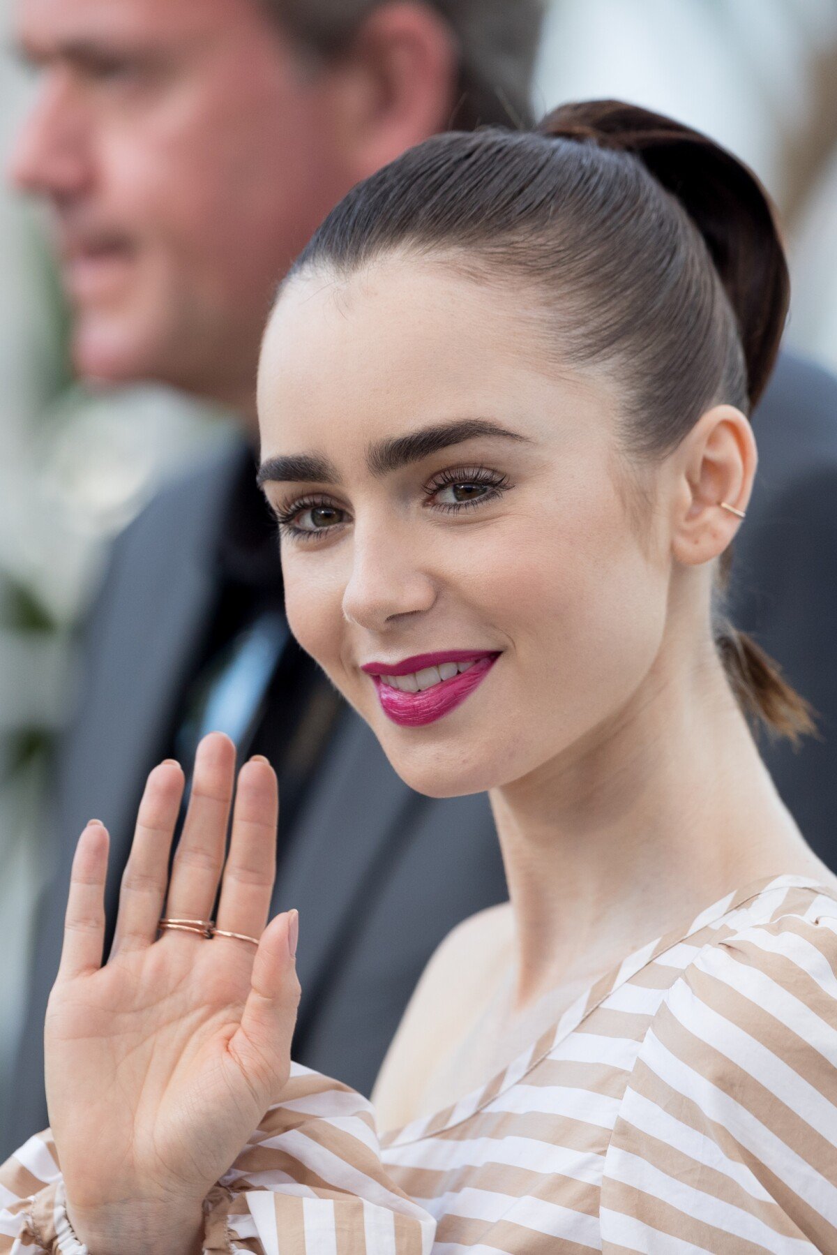 Photo : Lily Collins - Photocall du fim "Okja" lors du 70ème Festival