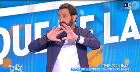 Cyril Hanouna sur le plateau de Touche pas à mon poste sur C8, le 19 mai 2017.