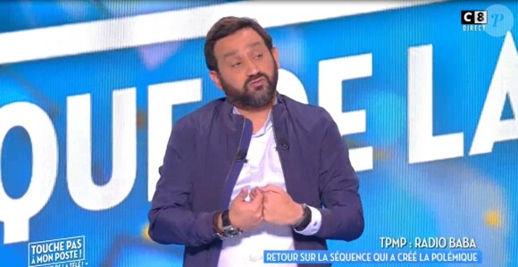 Cyril Hanouna sur le plateau de Touche pas à mon poste sur C8, le 19 mai 2017.