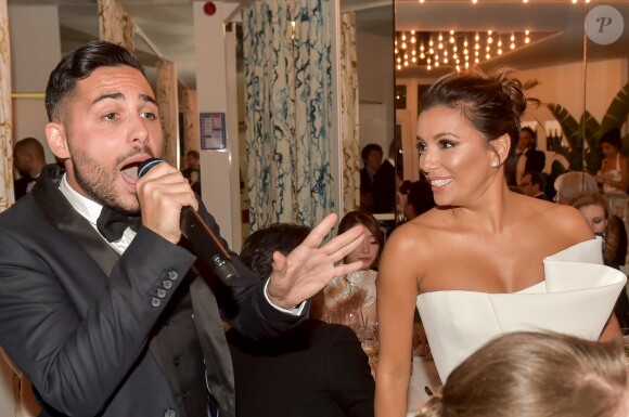 Exclusif - Alban Bartoli et Eva Longoria - 6e dîner du Global Gift Initiative à l'espace "Mouton Cadet Wine Bar" sur le toit du Palais des Festivals, lors du 70e Festival International du Film de Cannes, le 19 mai 2017.© Giancarlo Gorassini/Bestimage