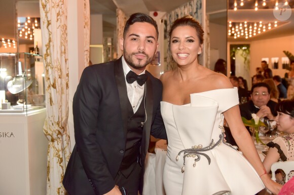 Exclusif - Alban Bartoli et Eva Longoria - 6e dîner du Global Gift Initiative à l'espace "Mouton Cadet Wine Bar" sur le toit du Palais des Festivals, lors du 70e Festival International du Film de Cannes, le 19 mai 2017.© Giancarlo Gorassini/Bestimage