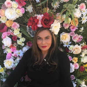 Tina Knowles à la baby-shower de sa fille Beyoncé - Photo publiée sur Instagram le 22 mai 2017