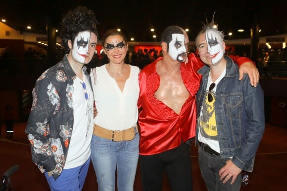 Exclusif - Le groupe The Jokers (Ludo, Sandrine Quétier, Santi (Santiago Casariego), Thomas) - People au concert du groupe The Jokers à l'occasion des 25 ans de l'association ELA à l'Olympia à Paris, France, le 21 mai 2017. © CVS/Bestimage