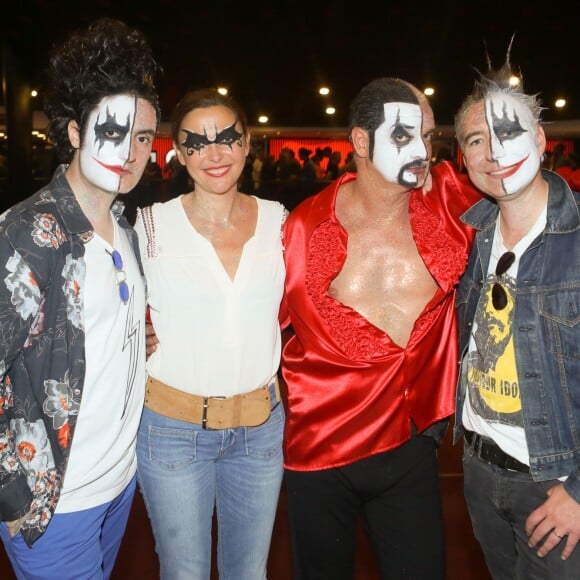 Exclusif - Le groupe The Jokers (Ludo, Sandrine Quétier, Santi (Santiago Casariego), Thomas) - People au concert du groupe The Jokers à l'occasion des 25 ans de l'association ELA à l'Olympia à Paris, France, le 21 mai 2017. © CVS/Bestimage