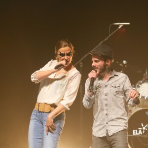 Exclusif - Sandrine Quétier, Maximilien - Concert du groupe The Jokers à l'occasion des 25 ans de l'association ELA à l'Olympia à Paris, le 21 mai 2017. © CVS/Bestimage