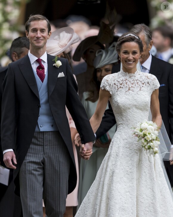 Pippa Middleton et James Matthews ont célébré leur mariage le 20 mai 2017 en l'église St Mark à Englefield dans le Berkshire, en Angleterre, puis à l'occasion d'une fête chez les Middleton, à Bucklebury. Les jeunes mariés se sont ensuite envolés pour leur lune de miel en Polynésie française.