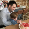 Jean-François Piège et son fils Antoine, le 24 mai 2017 à Paris.