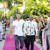 Philipp Plein, Floyd Mayweather jr. au défilé de mode Philipp Plein dans la villa "La Jungle du Roi" lors du 70ème festival de Cannes le 24 mai 2017.