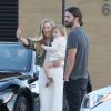 Exclusif - Brandon Jenner (accompagné de sa femme Leah Felder-Jenner et de leur fille Eva James) et Brody Jenner (accompagné de sa fiancée Kaitlynn Carter) fêtent l'anniversaire de leur mère Linda Thompson au restaurant Nobu à Malibu, le 23 mai 2017. © CPA/Bestimage