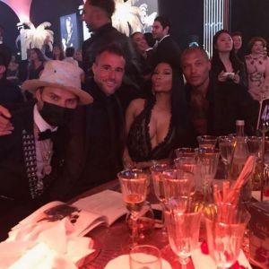 Nicki Minaj et Jeremy Meeks - 24e édition du gala de l'amfAR à l'hôtel de l'Eden Roc au Cap d'Antibes, le 25 mai 2017, lors du 70e Festival International du Film de Cannes.