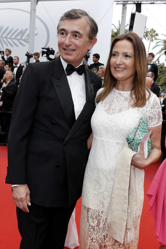 Philippe Douste-Blazy et sa femme Marie-Yvonne - Montée des marches du film "L'Amant Double" lors du 70e Festival International du Film de Cannes. Le 26 mai 2017. © Borde-Jacovides-Moreau / Bestimage