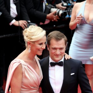 Renaud Capuçon et sa femme Laurence Ferrari - Montée des marches du film "L'Amant Double" lors du 70e Festival International du Film de Cannes. Le 26 mai 2017. © Borde-Jacovides-Moreau/Bestimage