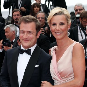 Renaud Capuçon et sa femme Laurence Ferrari - Montée des marches du film "L'Amant Double" lors du 70e Festival International du Film de Cannes. Le 26 mai 2017. © Borde-Jacovides-Moreau/Bestimage