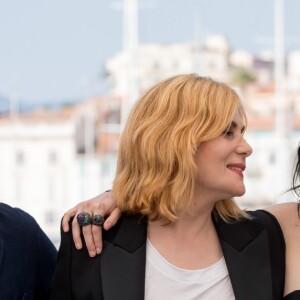 Vincent Perez, Emmanuelle Seigner, Eva Green et Roman Polanski - Photocall du film "D'Après Une Histoire Vraie" lors du 70e Festival International du Film de Cannes le 27 mai 2017