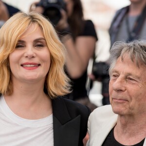 Roman Polanski avec sa femme Emmanuelle Seigner au photocall de "D'Après Une Histoire Vraie" lors du 70e Festival International du Film de Cannes, le 27 mai 2017. © Borde-Jacovides-Moreau/Bestimage