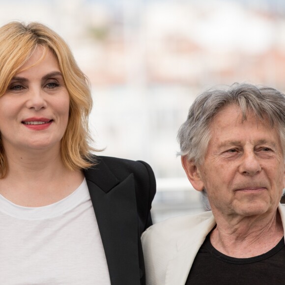 Roman Polanski avec sa femme Emmanuelle Seigner au photocall de "D'Après Une Histoire Vraie" lors du 70e Festival International du Film de Cannes, le 27 mai 2017. © Borde-Jacovides-Moreau/Bestimage