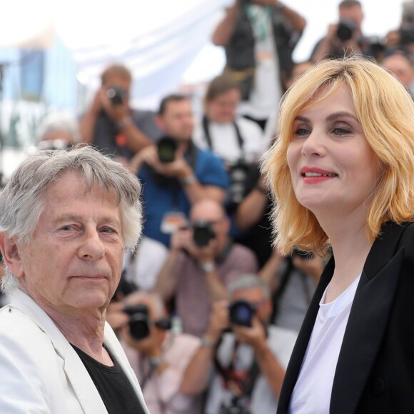 Roman Polanski avec sa femme Emmanuelle Seigner au photocall de "D'Après Une Histoire Vraie" lors du 70e Festival International du Film de Cannes, le 27 mai 2017. © Borde-Jacovides-Moreau/Bestimage