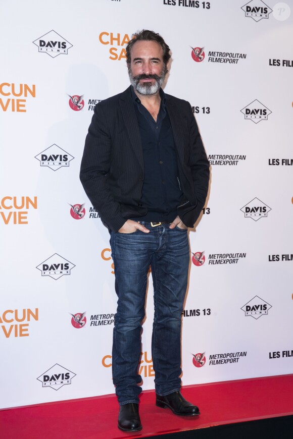 Jean Dujardin lors de l'avant-première du film "Chacun sa vie" au cinéma UGC Normandie à Paris, France, le 13 mars 2017. © Olivier Borde/Bestimage