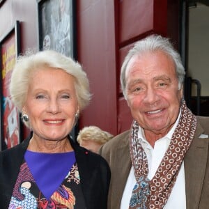 Monique Raimond et Plamen Roussev - Générale de la pièce "Ça coule de source" écrite par Louis-Michel Colla au théâtre de la Gaîté-Montparnasse à Paris, le 30 mai 2017. © Coadic Guirec/Bestimage