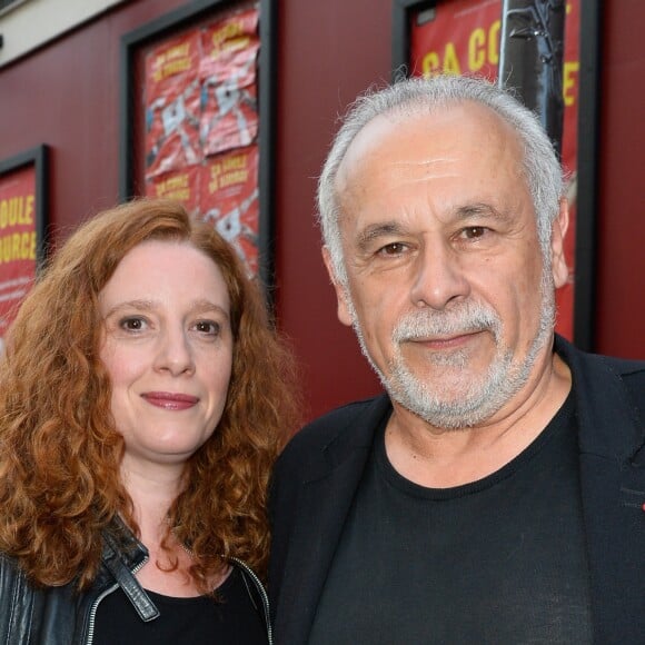 Francis Perrin et sa femme Gersende - Générale de la pièce "Ça coule de source" écrite par Louis-Michel Colla au théâtre de la Gaîté-Montparnasse à Paris, le 30 mai 2017. © Coadic Guirec/Bestimage