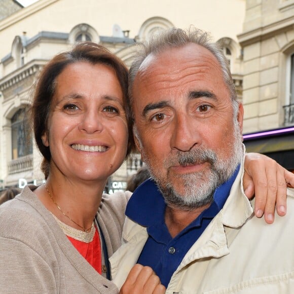 Antoine Duléry et sa femme Pascale Pouzadoux - Générale de la pièce "Ça coule de source" écrite par Louis-Michel Colla au théâtre de la Gaîté-Montparnasse à Paris, le 30 mai 2017. © Coadic Guirec/Bestimage