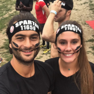 Benoît et Jesta de Koh-Lanta, le 3 juin 2017 après la Spartan Race.