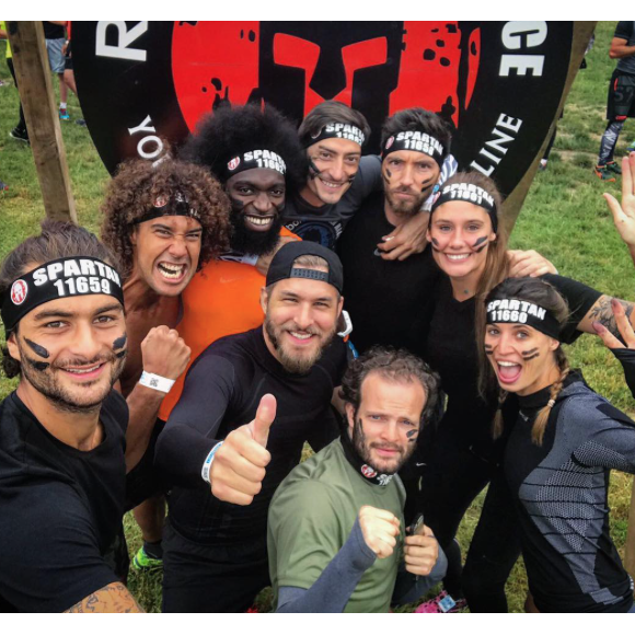 Photo de famille "Koh-Lanta" à la Spartan Race, le 3 juin 2017 à Jablines.