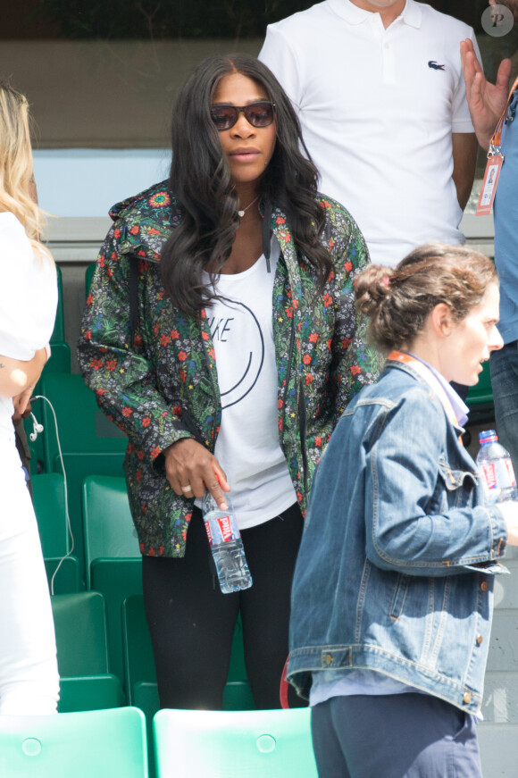 Serena Williams pregnant on tribune during French Tennis Open at Roland-Garros arena on May 31, 2017 in Paris, France. Photo by Nasser Berzane/ABACAPRESS.COM31/05/2017 - 