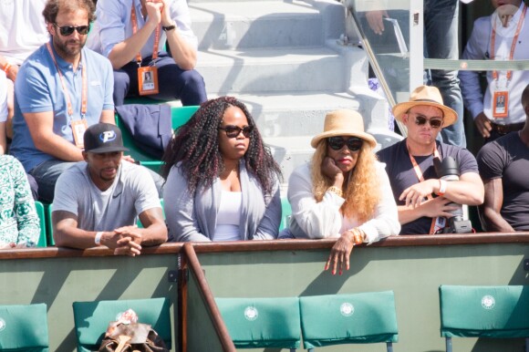 Oracene Price, la mère de Serena et Venus Williams, à Roland-Garros le 31 mai 2017 lors d'un match de Venus.