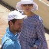 Exclusif - Novak Djokovic s'entraîne sous les yeux de sa femme Jelena Ristic, enceinte, à Marbella en Espagne le 1er mai 2017.