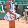 Venus Williams lors de sa victoire contre Kurumi Nara à Roland-Garros le 31 mai 2017.