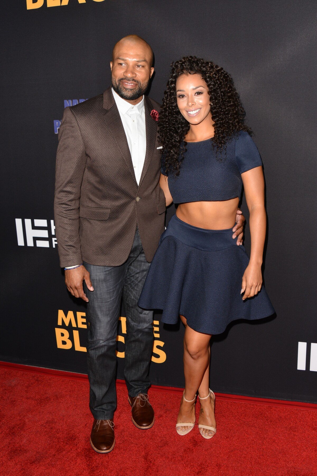 Photo : Derek Fisher Et Gloria Govan Lavant-premire De Meet The