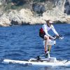 Paula Radcliffe lors de la 1re édition du Riviera Water Bike Challenge disputé en mer entre Nice et Monaco, le 4 juin 2017, au profit des actions de la Fondation Princesse Charlene de Monaco. © Claudia Albuquerque / Bestimage