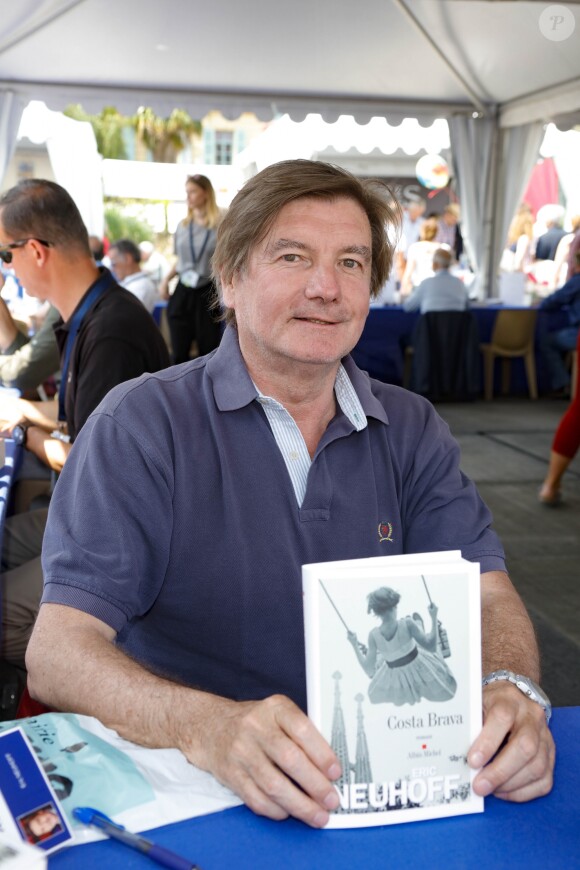 Eric Neuhoff au Festival du livre sur le thème "La Méditerranée" au jardin Albert 1er à Nice, France, le 3 juin 2017. © JLPPA/Bestimage