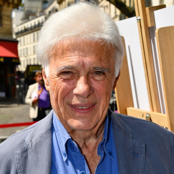 Guy Bedos - Célébrités lors de l'inauguration de la place Georges Moustaki parvis de l'église St Médard à Paris le 23 mai 2017.