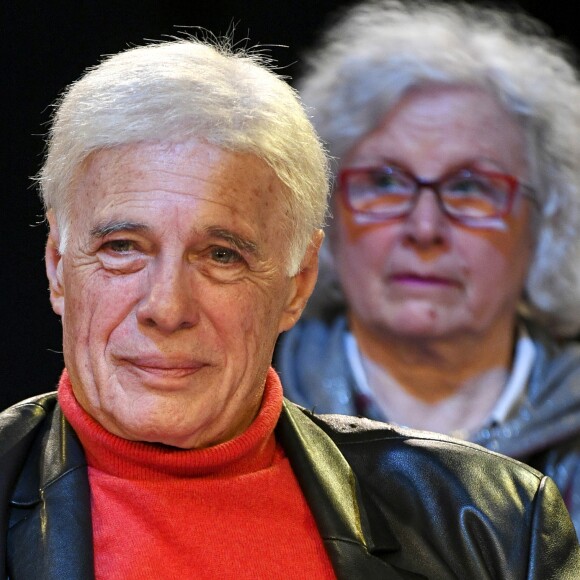 Guy Bedos - Meeting de l'ADMD (Association pour le Droit de Mourir dans la Dignité) le 18 mars 2017 à Paris au Cirque d'Hiver Bouglione. © Pierre Perusseau / Bestimage