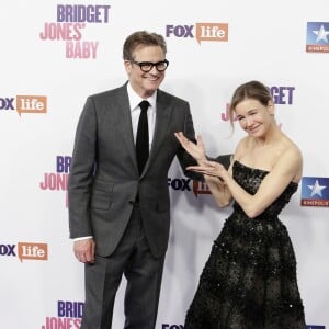 Colin Firth, et Renée Zellweger - Première du film ''Bridget Jones' Baby'' à Madrid, Espagne, le 9 septembre 2016.