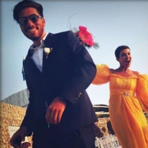 Mariage de Cristina Cordula et Frédéric Cassin au Lido del Faro. Capri, le 9 juin 2017.