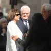 Lionel Jospin et sa femme Sylviane Agacinski - Obsèques de Jean-Marc Thibault en l'église Saint-Roch à Paris le 12 juin 2017.