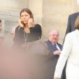 Daniel Vaillant, Lionel Jospin et sa femme Sylviane Agacinski - Obsèques de Jean-Marc Thibault en l'église Saint-Roch à Paris le 12 juin 2017.