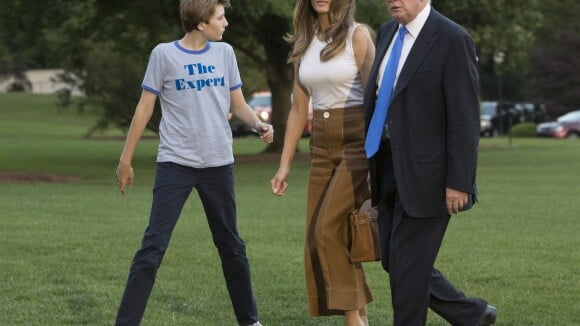 Melania Trump et son fils Barron emménagent à la Maison Blanche