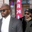 Djibril Cissé se promène à Athènes, le 22 février 2017.