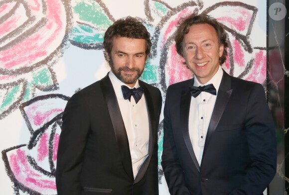 Cyril Vergniol et son compagnon Stéphane Bern - Bal de la Rose "Art Deco" à Monaco le 28 mars 2015
